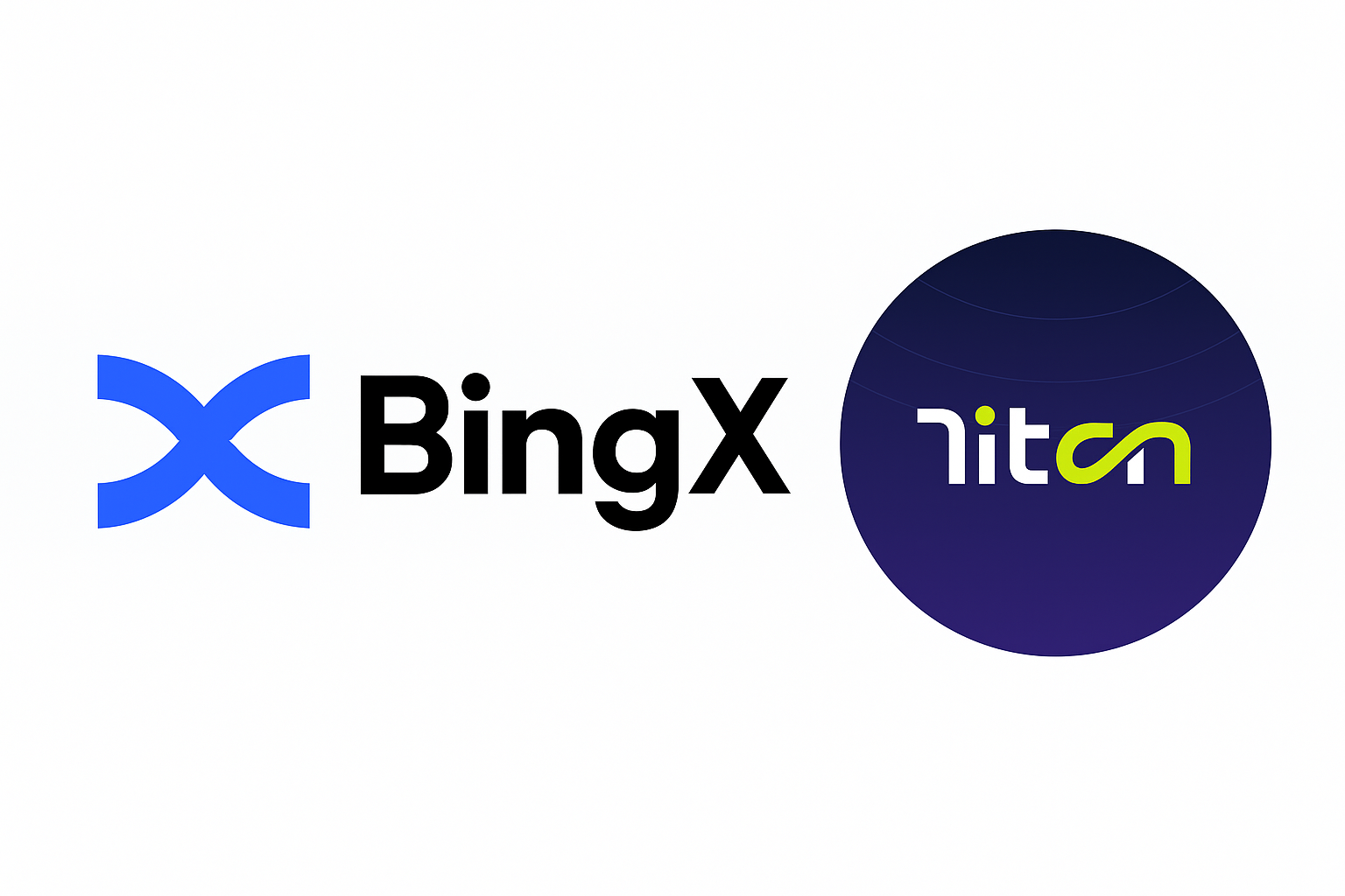 BingXとTitanのロゴ